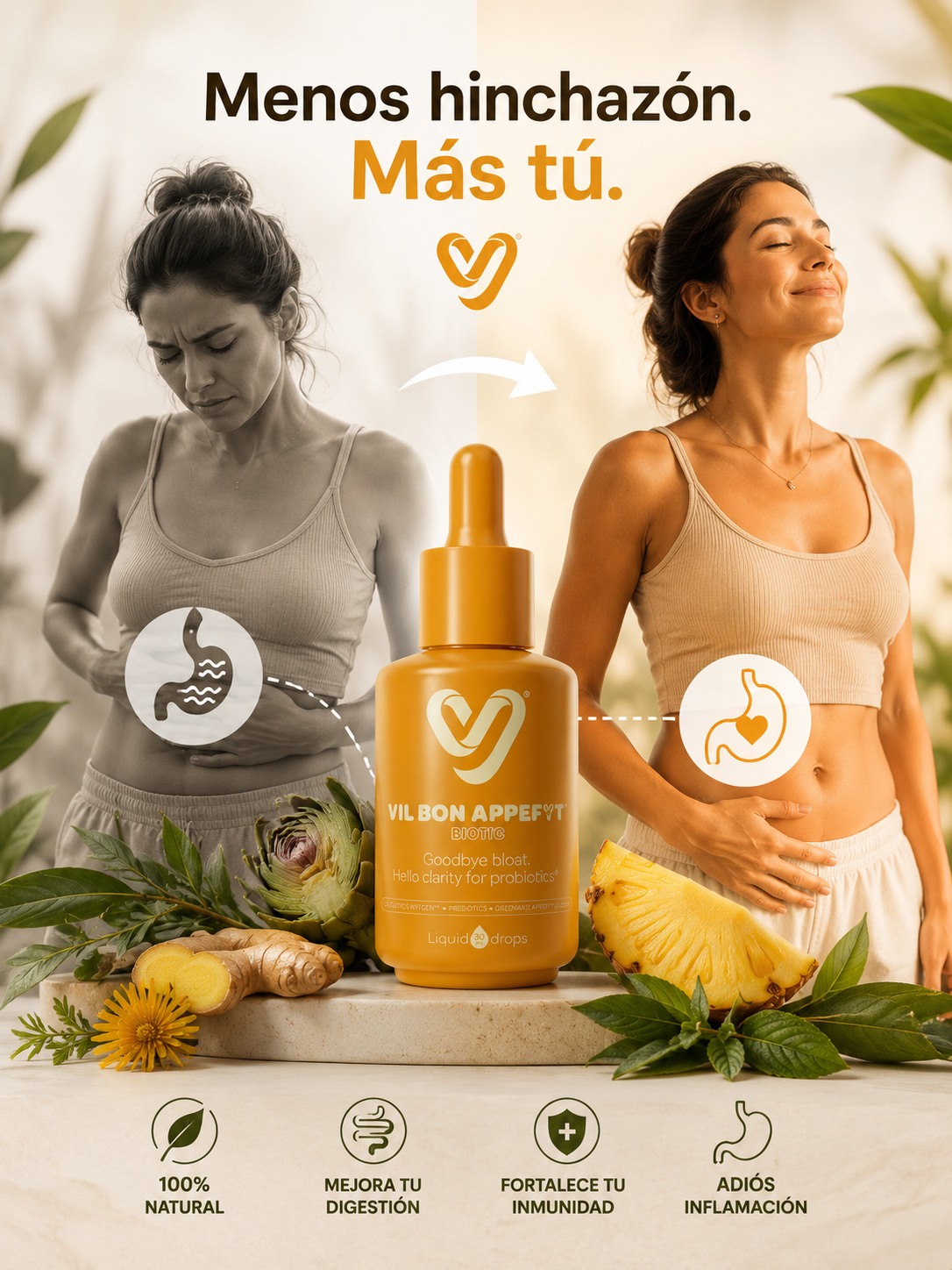 Bon Appefyt™ – El suplemento líquido que elimina la hinchazón después de cada comida y restaura tu digestión en 30 días